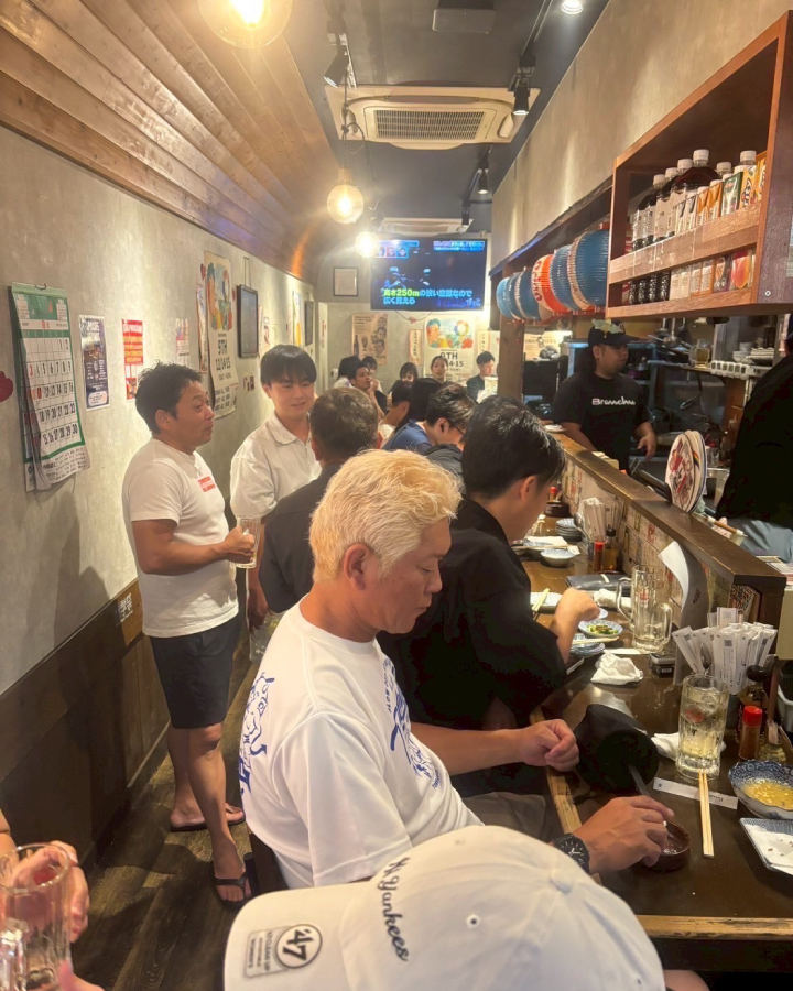 お客様との乾杯